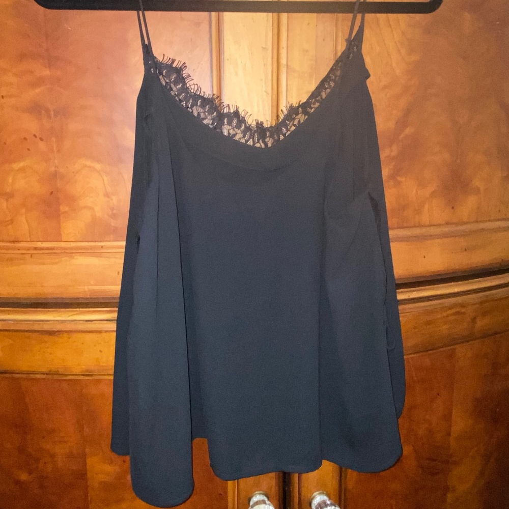 Lucky Brand XL pretty black camisole